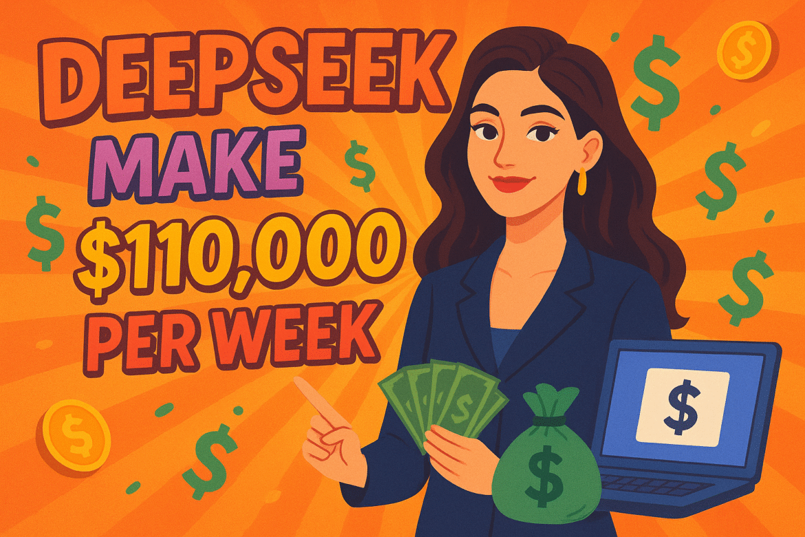 DeepSeek AI helps you build passive income online – create ebooks, find niches, and scale to $110,000 per week.